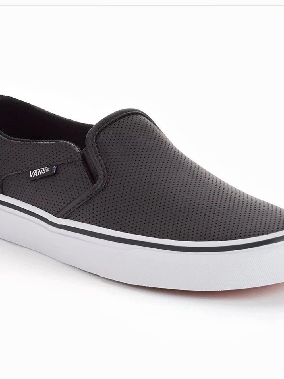 VansAsher Women's Perforated Slip-On Shoes - Size 6